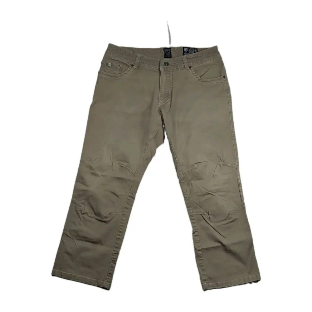 KÜHL Crag Series Outdoor Hiking Work Pants Khaki Stretch Utility 36x30